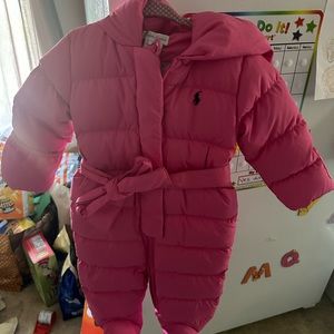 Ralph Lauren Snow suit size 9 months new with tags